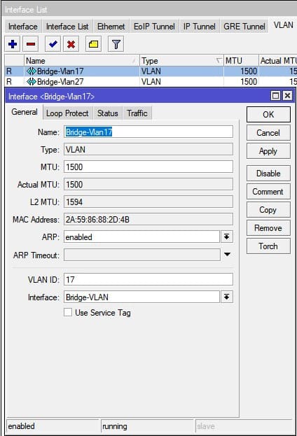 VLAN между Ubiquiti и MikroTik +L2, добавление VLAN интерфейса